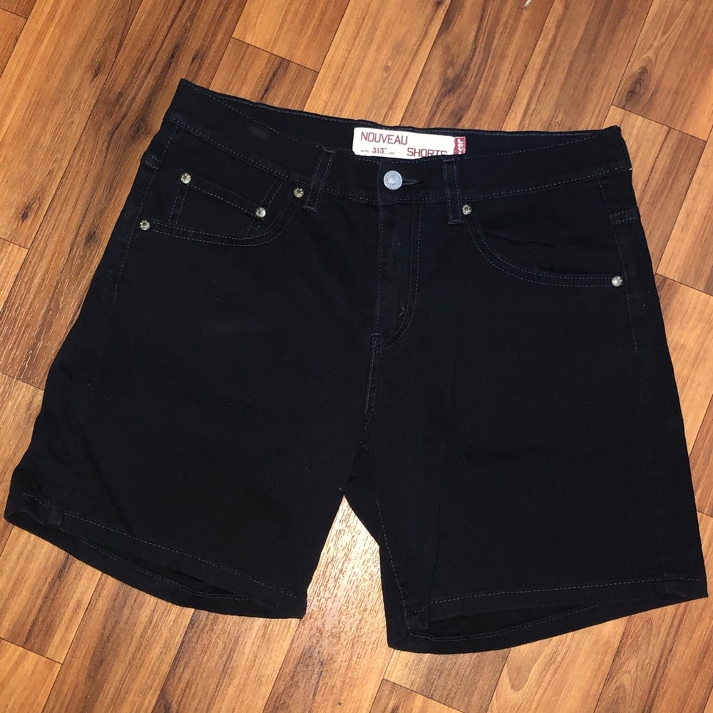 Levi’s nouveau 515 shorts size 8 black denim
